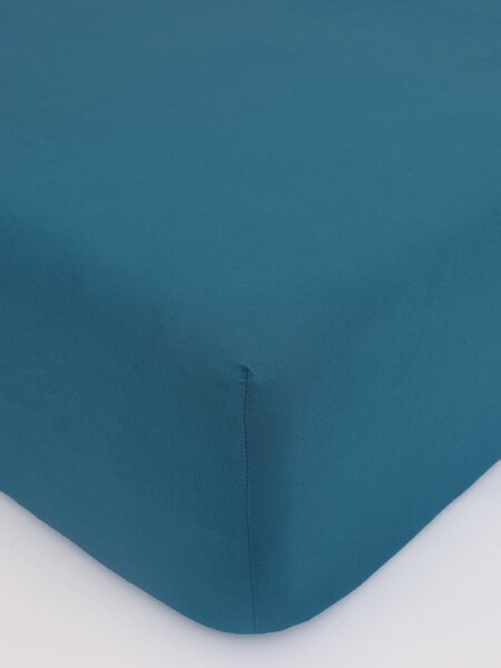 Jersey plachta do postieľky Classic 60 × 120 cm - petrolejová