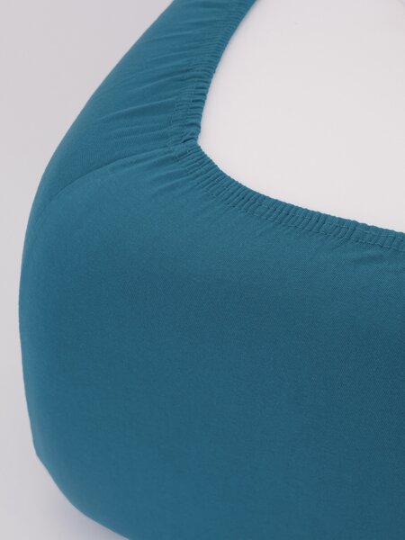 Jersey plachta do postieľky Classic 60 × 120 cm - petrolejová