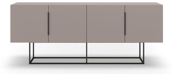 Sivo-béžová nízka komoda 200x80 cm Titan – Marckeric