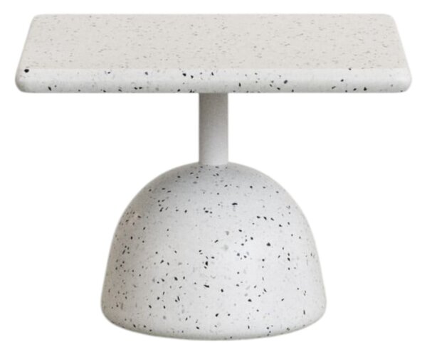Biely terrazzo konferenčný stolík 48x48 cm Saura – Kave Home