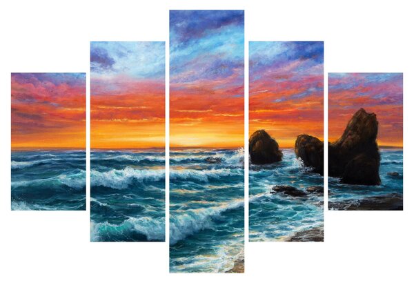 Obraz - Západ slnka (150x105 cm)