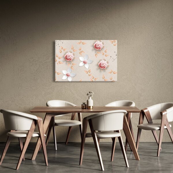 Obraz - Kvety ruží (90x60 cm)
