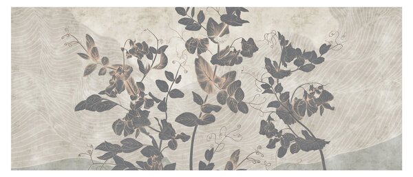 Obraz - Texturované listy (120x50 cm)