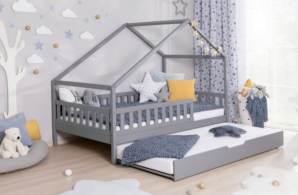 DOMČEKOVÁ POSTEĽ, 120/200 cm svetlosivá Livetastic - Detské izby, Online Only