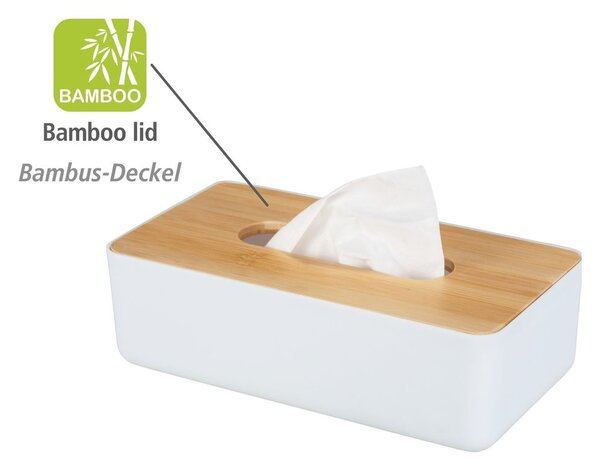 Plastovo-bambusový box na vreckovky Rotello - Wenko