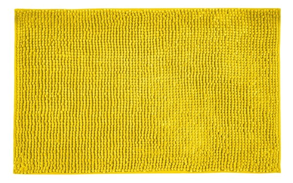Žltá textilná kúpeľňová predložka 50x80 cm Chenille - Allstar