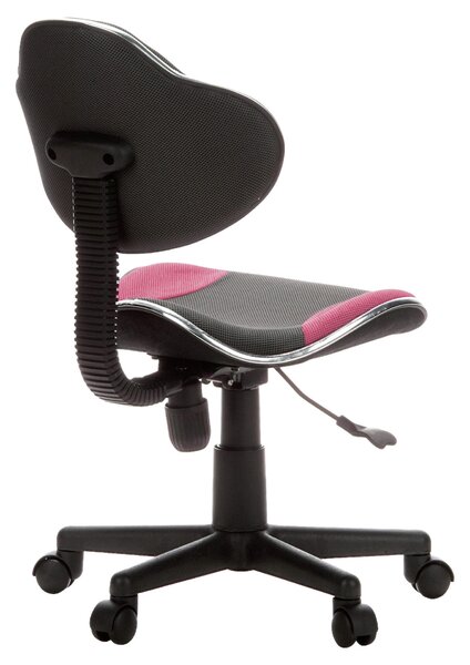 OTOČNÁ STOLIČKA PRE MLÁDEŽ, sivá, pink MID.YOU - Online Only detský nábytok, Online Only