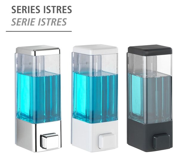 Biely nástenný plastový dávkovač mydla 320 ml Istres – Wenko