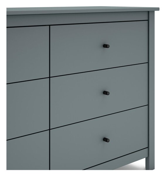 Komoda sivozelená z borovicového dreva 130x80x45 cm Misti – Marckeric