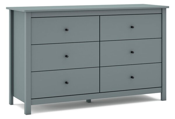 Komoda sivozelená z borovicového dreva 130x80x45 cm Misti – Marckeric