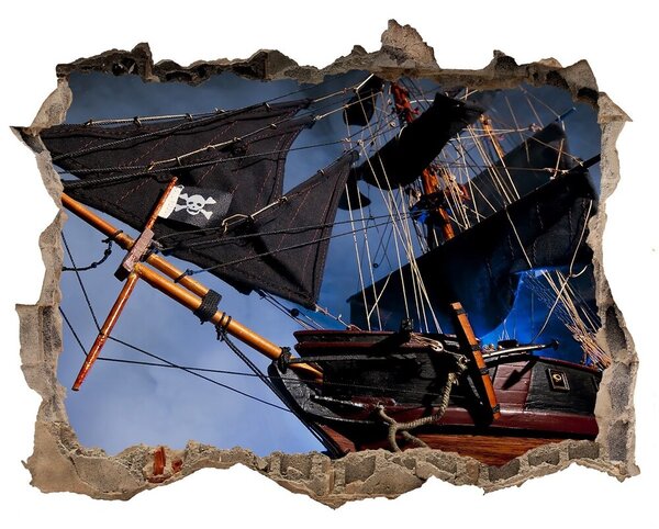 Foto fotografie díra na zeď Pirátska loď nd-k-131945786