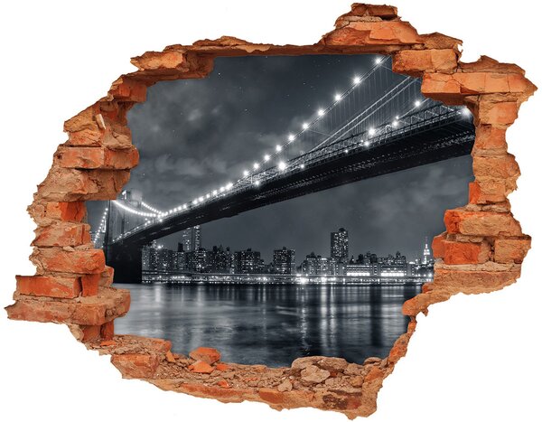 Diera 3D fototapeta nálepka Brooklyn bridge nd-c-15676398