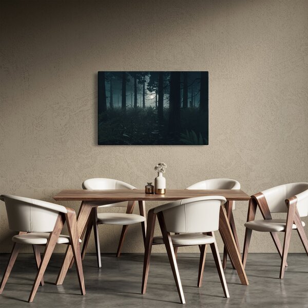 Obraz - Paprade v mesačnom svite (90x60 cm)
