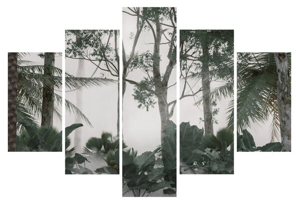 Obraz - Jungle v rannej hmle (150x105 cm)