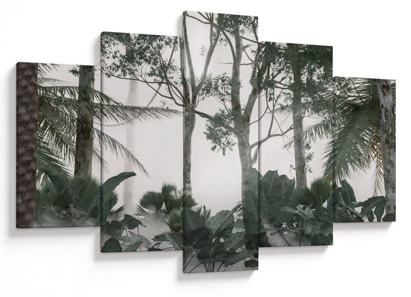 Obraz - Jungle v rannej hmle (150x105 cm)
