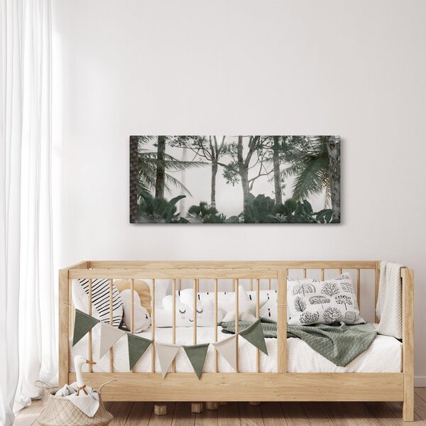 Obraz - Jungle v rannej hmle (120x50 cm)