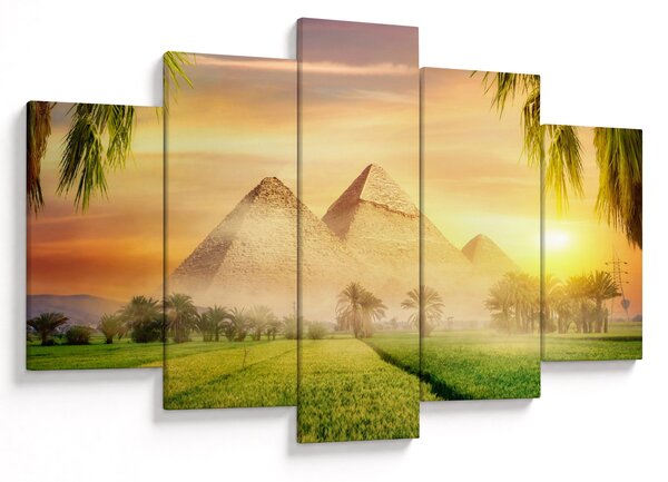 Obraz - Pyramídy (150x105 cm)