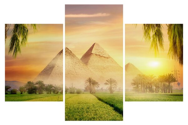 Obraz - Pyramídy (90x60 cm)