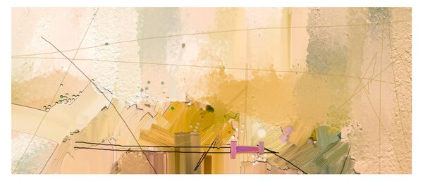Obraz - Abstrakcia, olejomaľba (120x50 cm)
