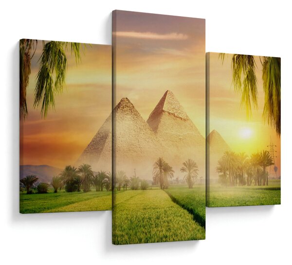Obraz - Pyramídy (90x60 cm)