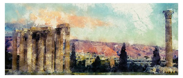 Obraz - Akropolis, Atény, Grécko (120x50 cm)