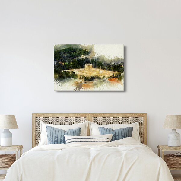 Obraz - Chrám Dia, Atény, Grécko (90x60 cm)