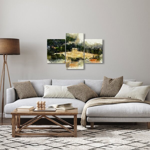 Obraz - Chrám Dia, Atény, Grécko (90x60 cm)