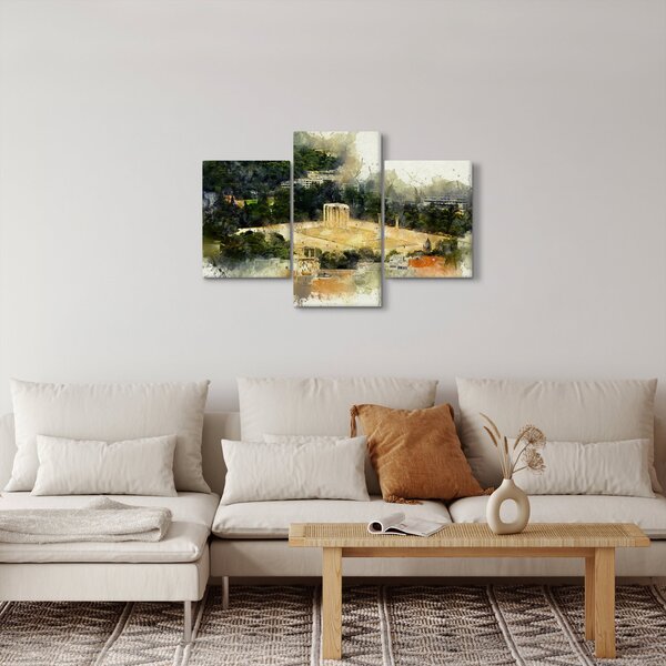 Obraz - Chrám Dia, Atény, Grécko (90x60 cm)