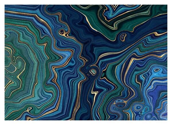 Obraz - Zeleno-modrý mramor (70x50 cm)