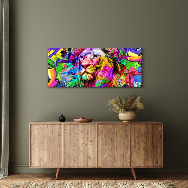 Obraz - 3D obraz leva (120x50 cm)
