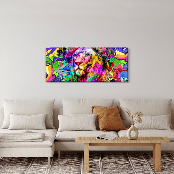 Obraz - 3D obraz leva (120x50 cm)