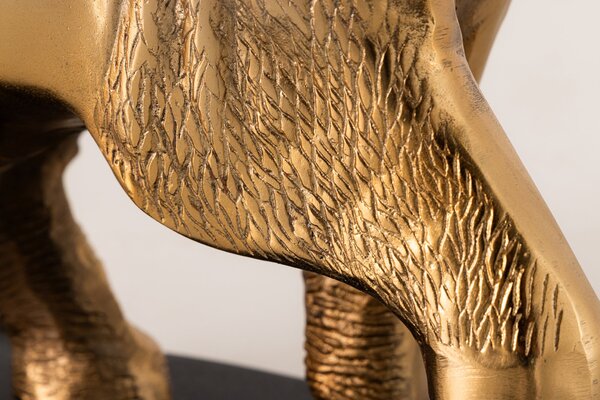 Stolík ELEPHANT 80cm zlatý s mramorovou základňou