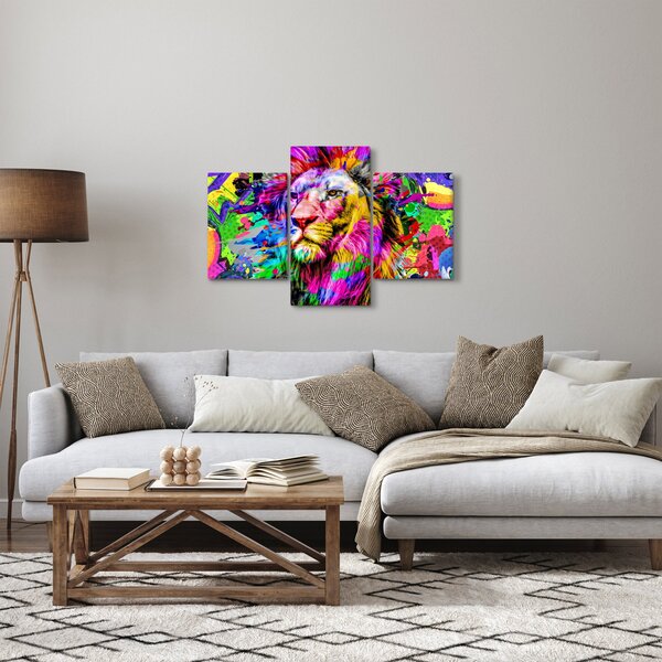 Obraz - 3D obraz leva (90x60 cm)