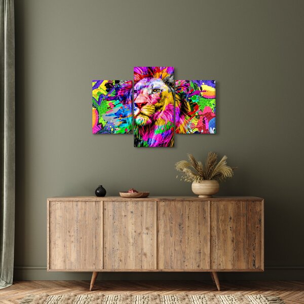 Obraz - 3D obraz leva (90x60 cm)