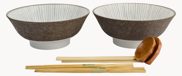 Porcelánová súprava riadu na ramen Satomaki Tokusa, 2 osoby, 6 ks