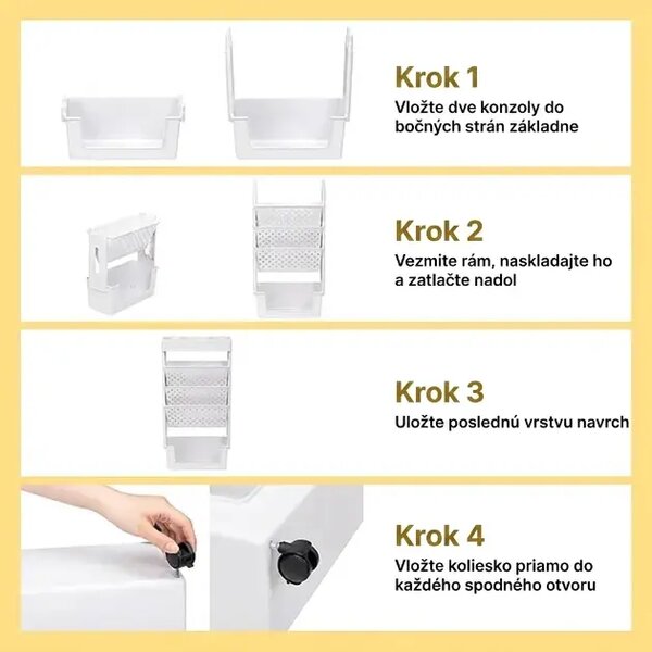 Bookcart™ 5-úrovňová Pojazdná Knižnica