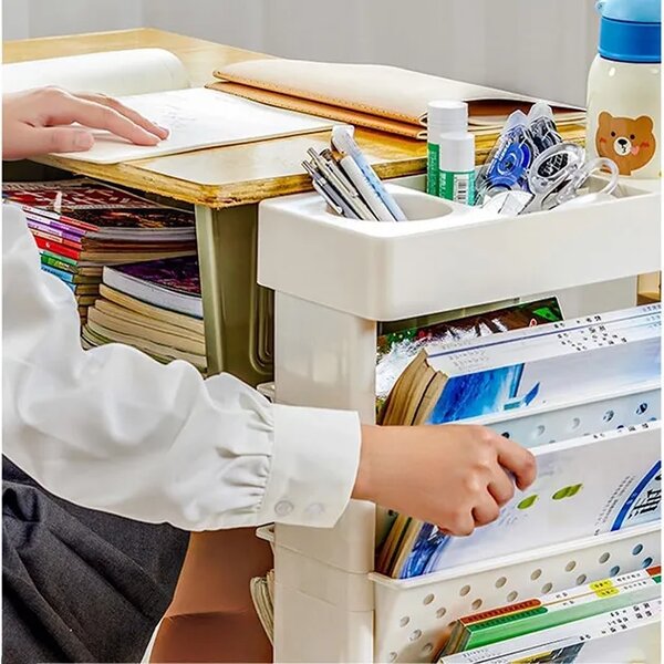 Bookcart™ 5-úrovňová Pojazdná Knižnica