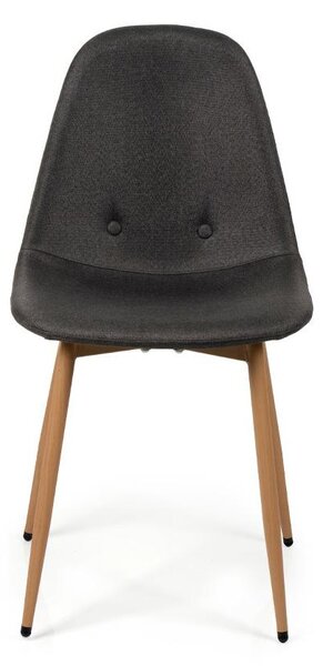 Jedálenský set 4x stoličky + stôl 120 cm AVENBERG NATURAL, sivá