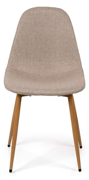 Jedálenský set 4x stoličky + stôl 120 cm AVENBERG NATURAL, béžová