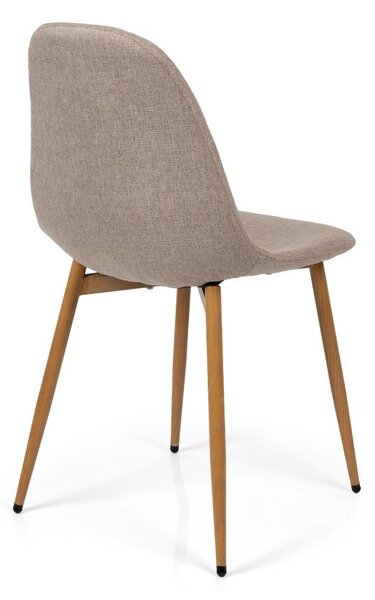 Jedálenský set 4x stoličky + stôl 120 cm AVENBERG NATURAL, béžová