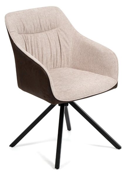 Jedálenský set 4x stoličky + stôl 200 cm AVENBERG NATURAL SWIVEL