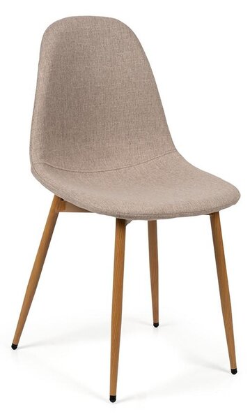 Jedálenský set 4x stoličky + stôl 120 cm AVENBERG NATURAL, béžová