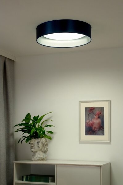 Duolla - LED Stropné svietidlo ROLLER LED/24W/230V pr. 45 cm modrá/strieborná