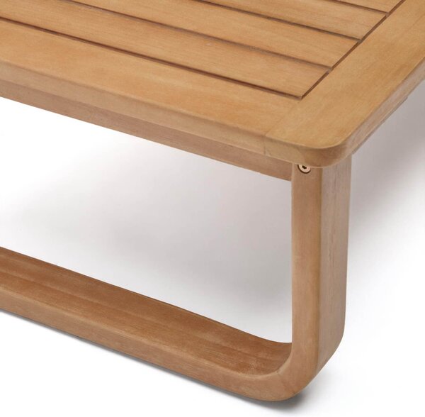 MUZZA Záhradný konferenčný stolík caltesa 100 x 60 cm prírodný