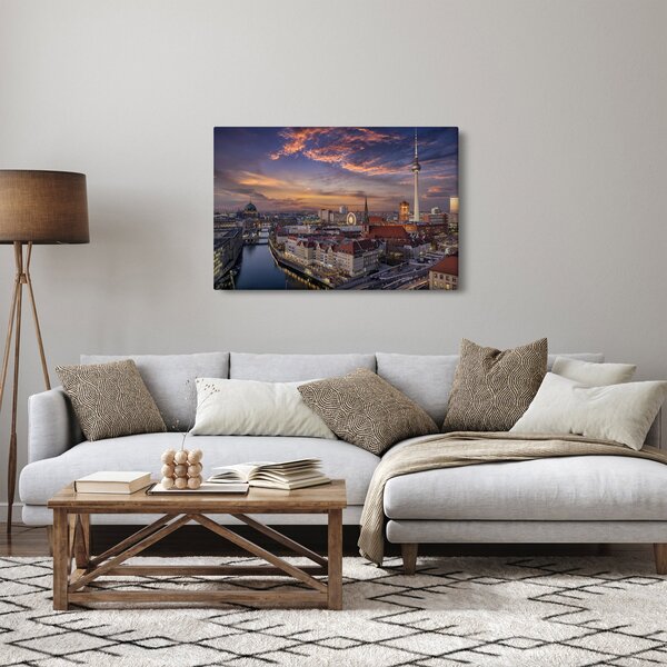 Obraz - Západ slnka nad Berlínom (90x60 cm)