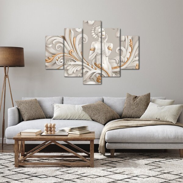 Obraz bohyne v ornamentálnom pozadí (150x105 cm)