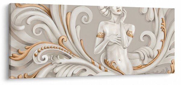 Obraz bohyne v ornamentálnom pozadí (120x50 cm)
