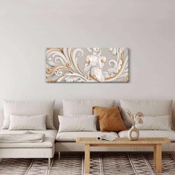 Obraz bohyne v ornamentálnom pozadí (120x50 cm)