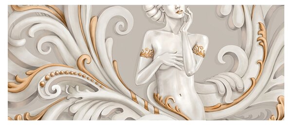 Obraz bohyne v ornamentálnom pozadí (120x50 cm)