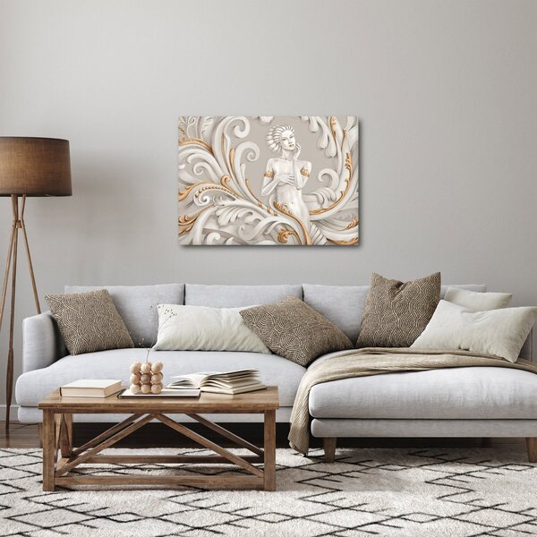 Obraz bohyne v ornamentálnom pozadí (70x50 cm)
